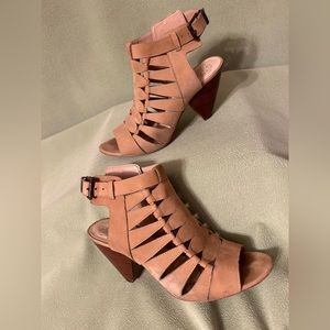 Vince Camino Tan Suede Dress Shoes